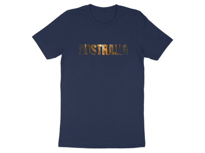 Australia Forest Landscape Text Men's Cotton Tee