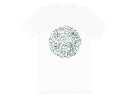 Green Botanical Line Art Banksia T-Shirt