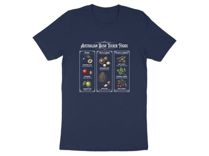 Vintage Australian Bush Tucker Foods Chart T-Shirt