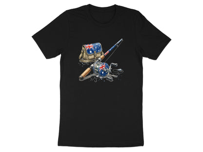 Aussie Flag Fishing Gear T-Shirt