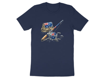 Aussie Flag Fishing Gear T-Shirt