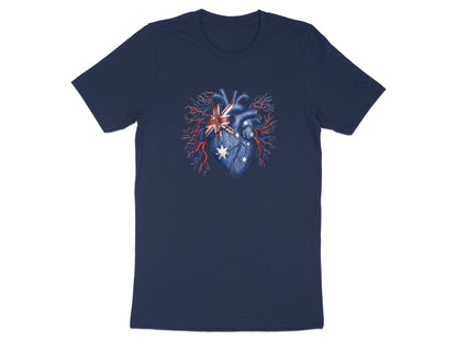 Distressed Aussie Flag Heart T-Shirt