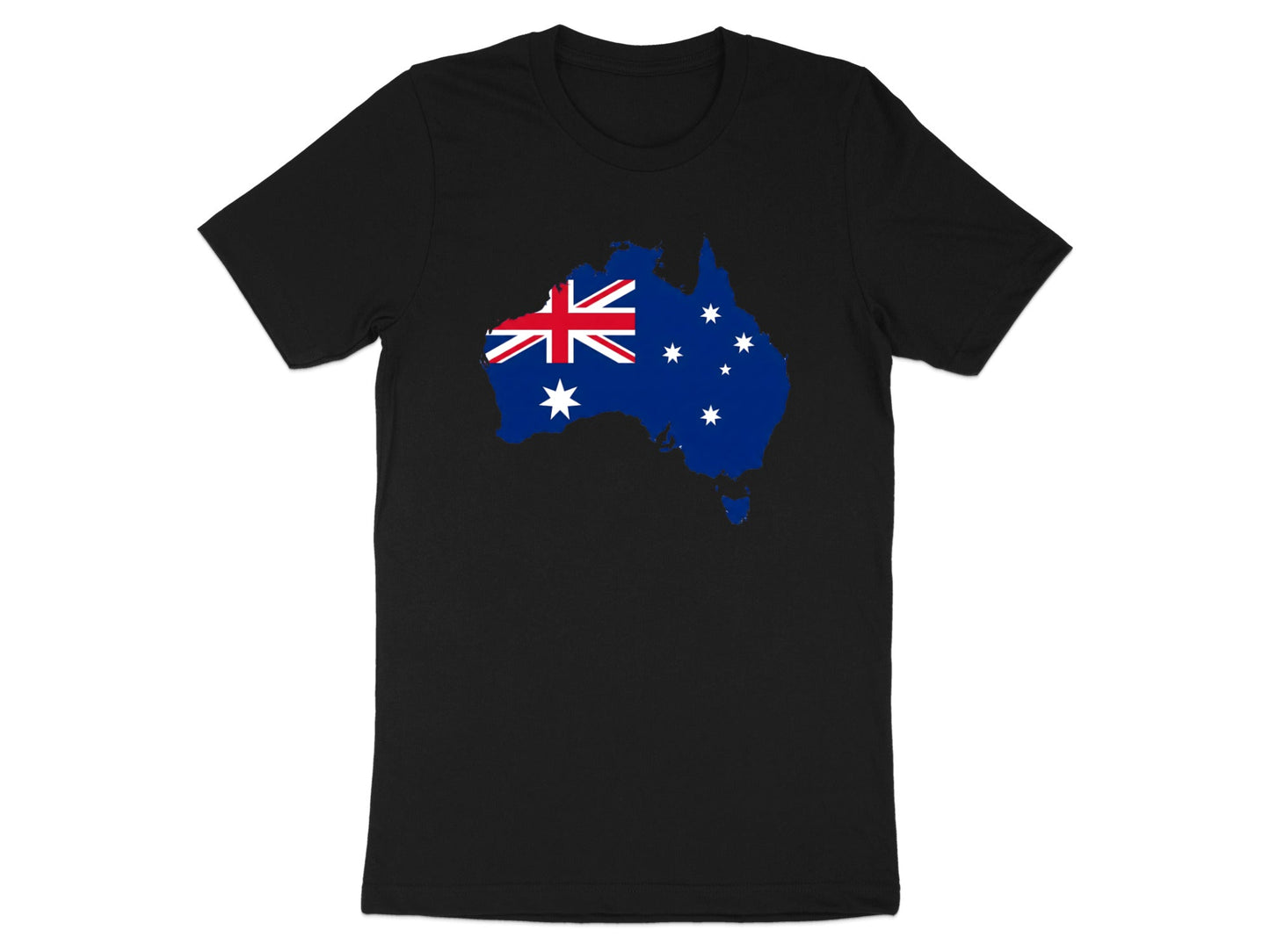 Australian Flag Map Silhouette T-Shirt