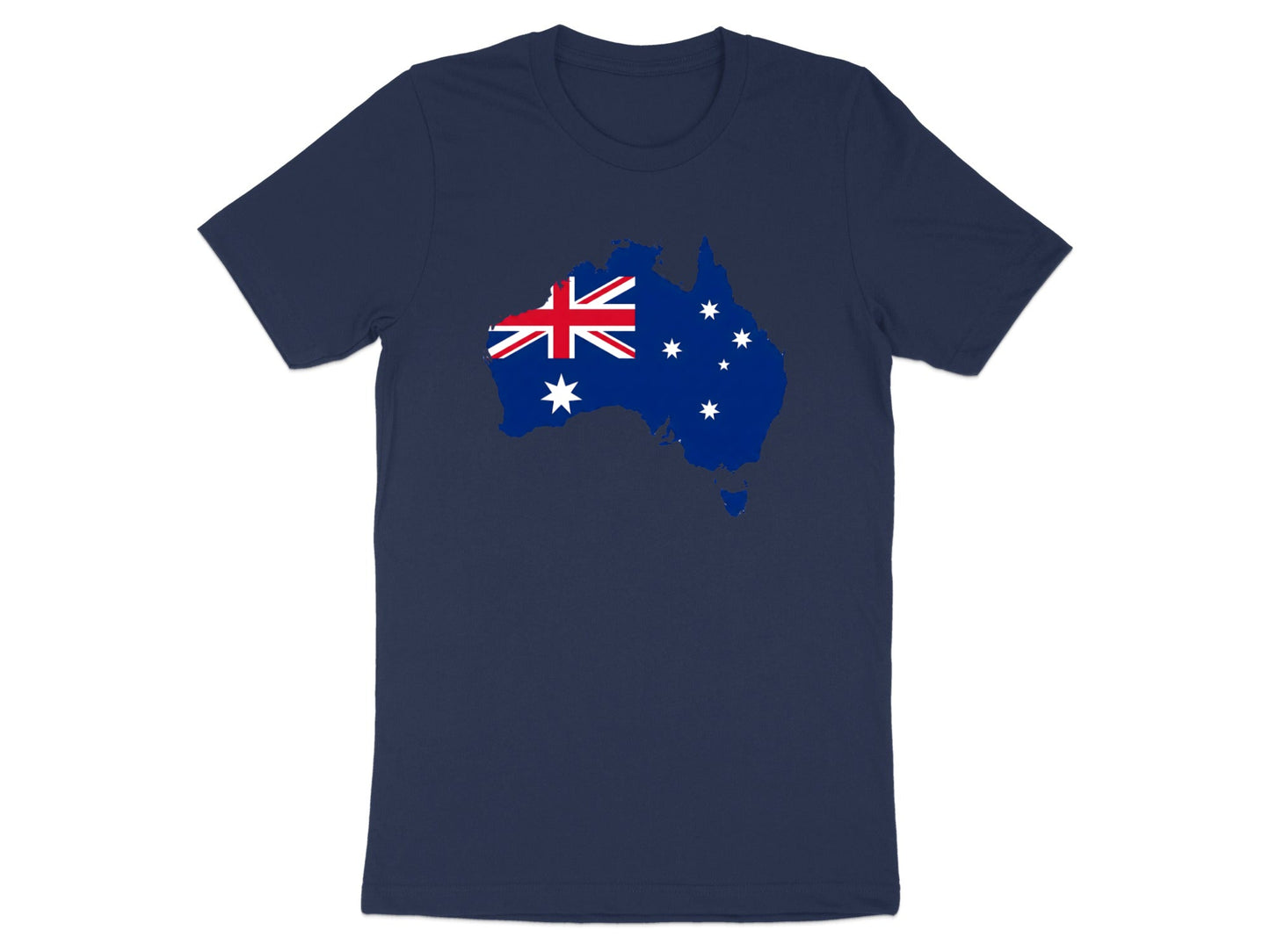 Australian Flag Map Silhouette T-Shirt