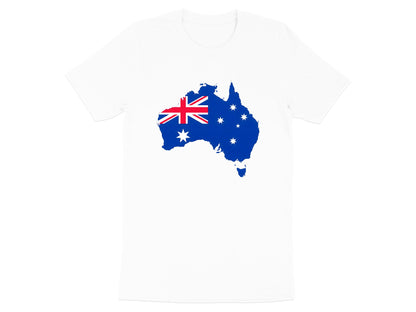 Australian Flag Map Silhouette T-Shirt