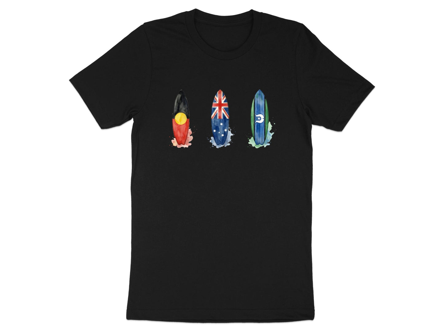 Triple Flag Surfboards Women's T-Shirt | Indigenous & Australian Flags