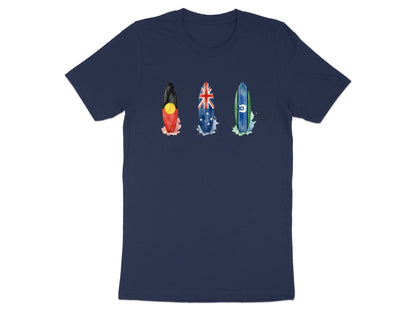 Triple Flag Surfboards Women's T-Shirt | Indigenous & Australian Flags