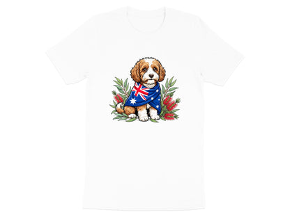 Aussie Dog & Bottlebrush Flag T-Shirt