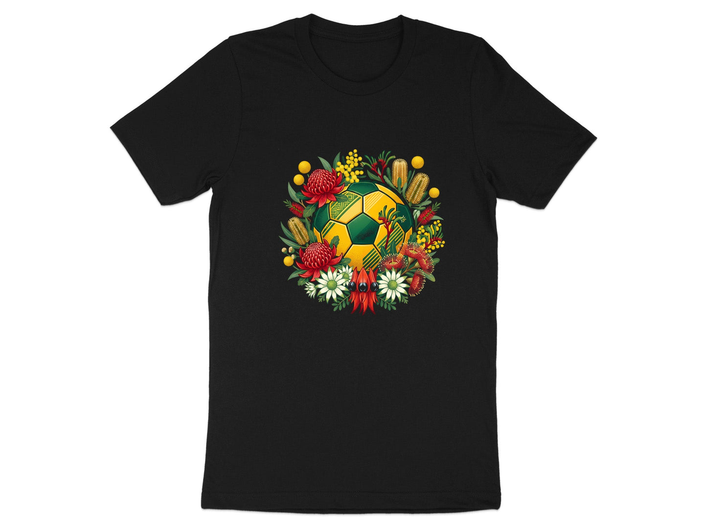 Australian Native Flower Soccer Ball T-Shirt