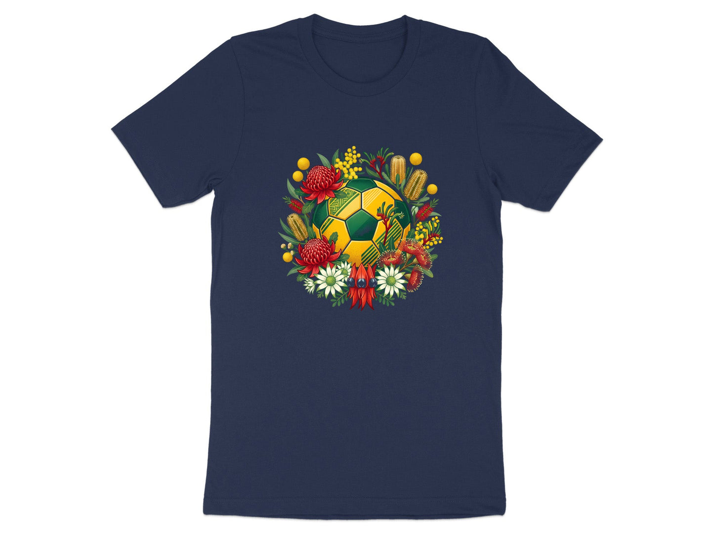 Australian Native Flower Soccer Ball T-Shirt