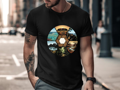 Great Barrier Reef to Uluru Australian Icons Aperture T-Shirt