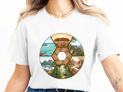 Great Barrier Reef to Uluru Australian Icons Aperture T-Shirt