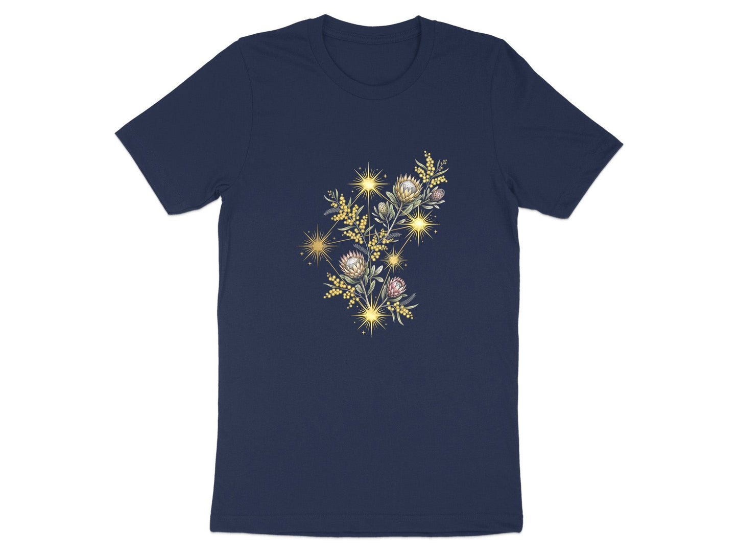 Celestial Banksia & Wattle Starry Night T-Shirt
