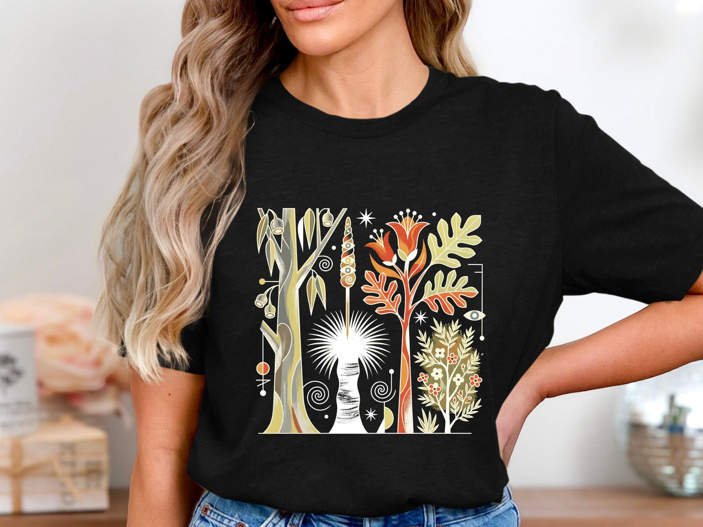 Stylized Australian Native Flora & Grass Tree T-Shirt