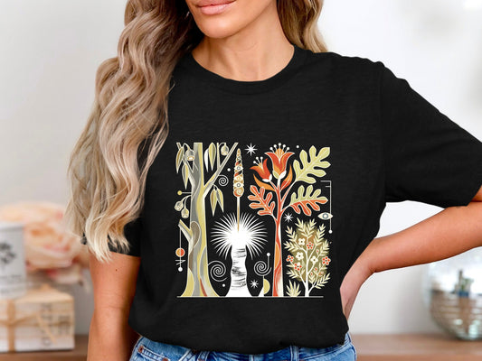 Stylized Australian Native Flora & Grass Tree T-Shirt