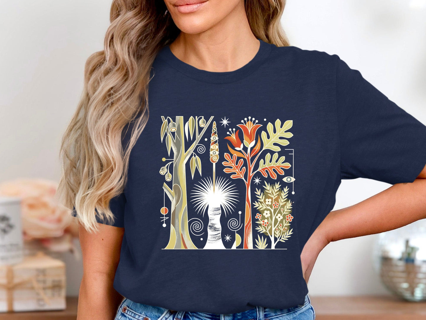 Stylized Australian Native Flora & Grass Tree T-Shirt