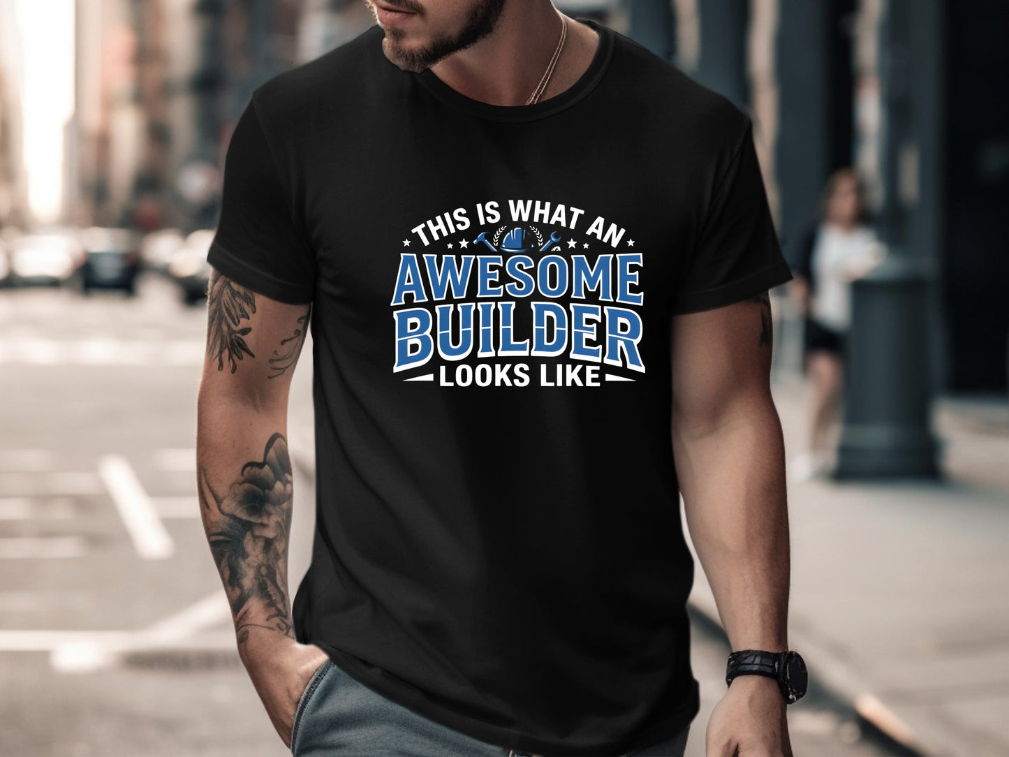 Awesome Builder Graphic T-Shirt - Tradesman Tee