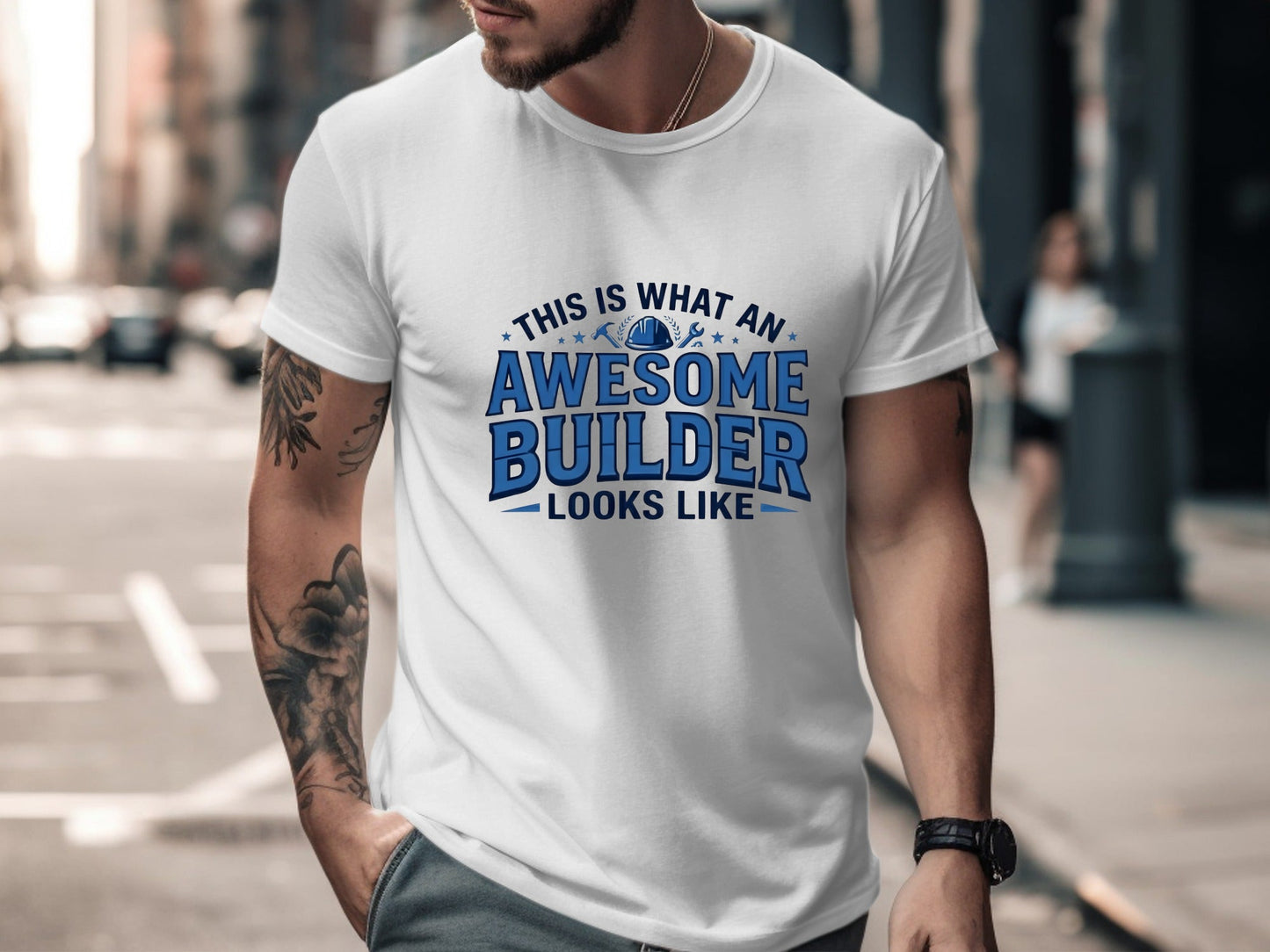 Awesome Builder Graphic T-Shirt - Tradesman Tee