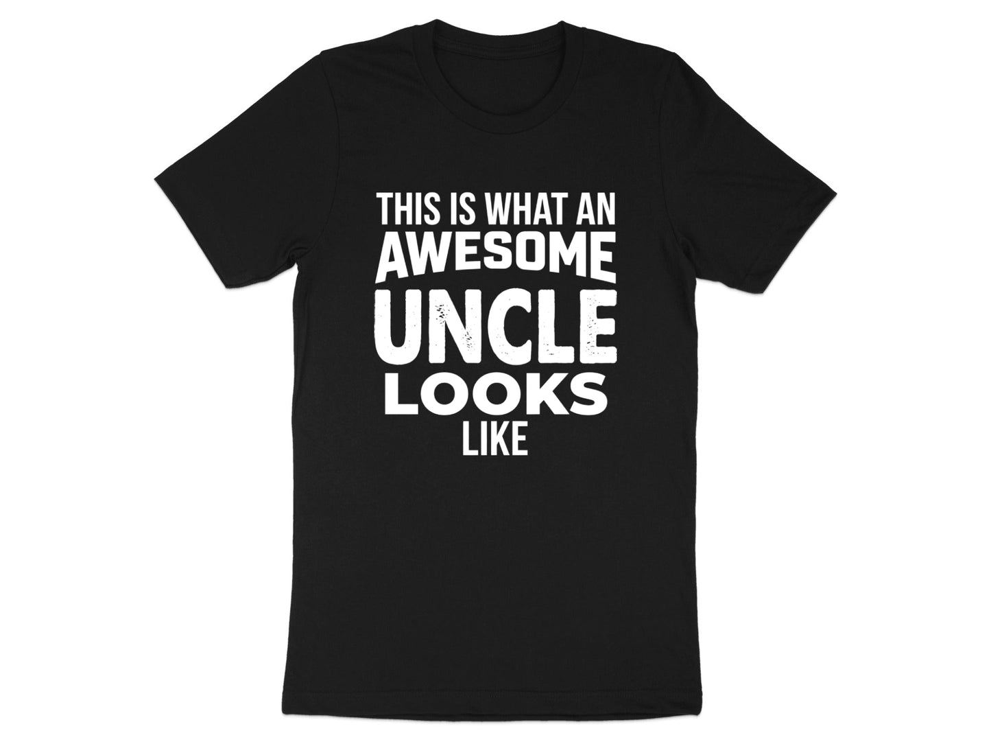 Awesome Uncle Bold Typography Tee - Family Gift Shirt
