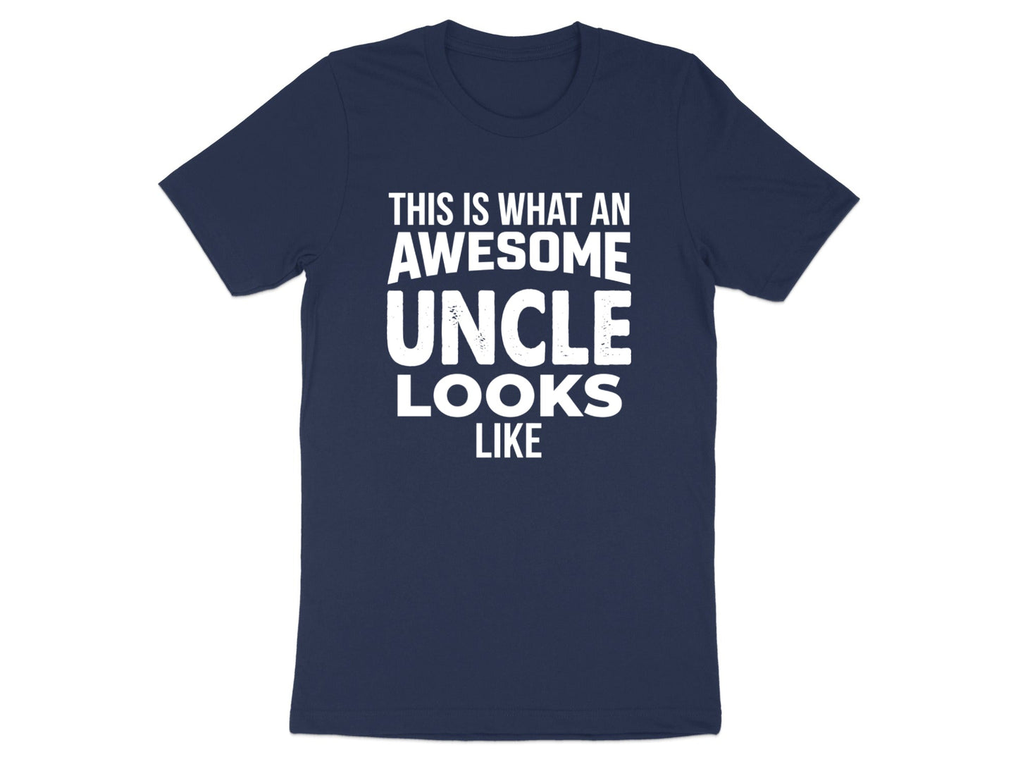 Awesome Uncle Bold Typography Tee - Family Gift Shirt