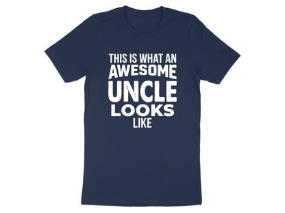 Awesome Uncle Bold Typography Tee - Family Gift Shirt