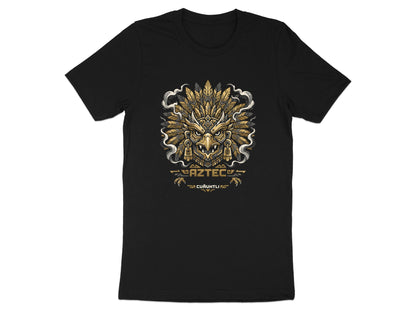 Aztec Eagle Warrior Graphic T-Shirt - Cuauhtli Gold Edition
