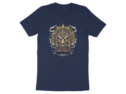 Aztec Eagle Warrior Graphic T-Shirt - Cuauhtli Gold Edition