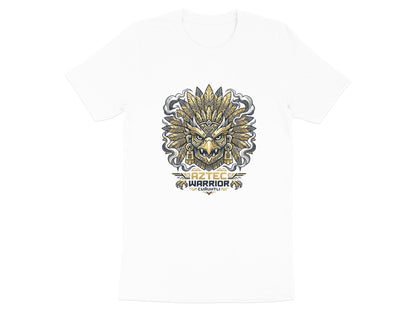 Aztec Eagle Warrior Graphic T-Shirt - Cuauhtli Gold Edition