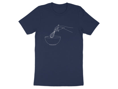 Minimalist Whisk and Bowl Baking T-Shirt