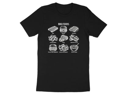 Vintage BBQ Foods Menu Sketch T-Shirt
