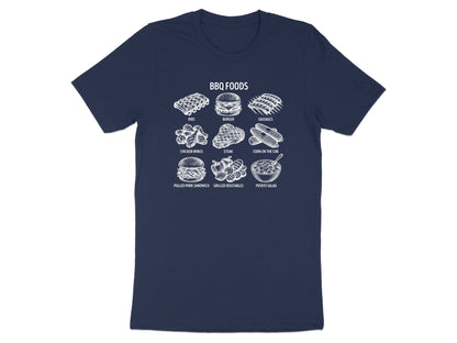 Vintage BBQ Foods Menu Sketch T-Shirt