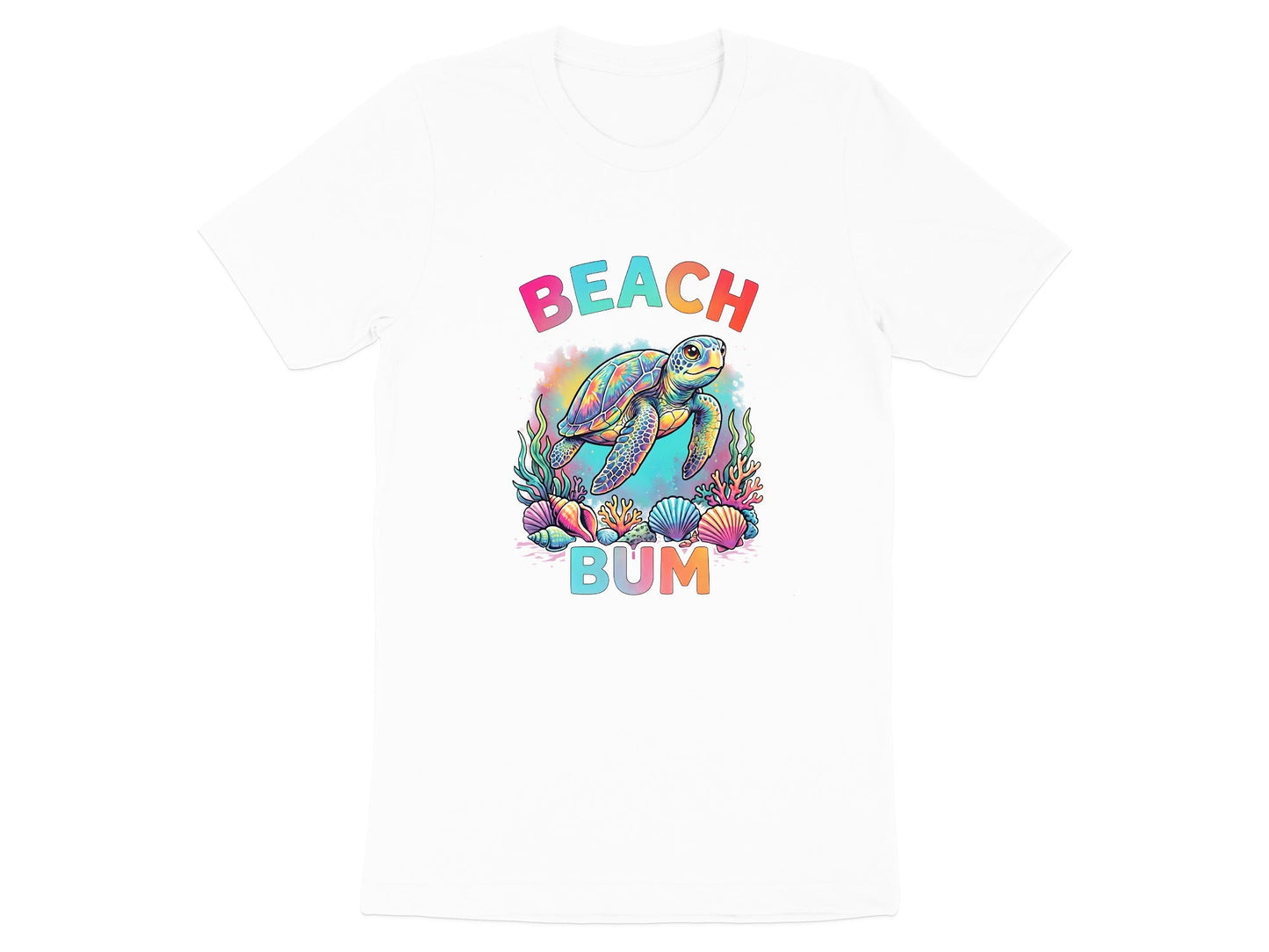 Beach Bum Sea Turtle T-Shirt | Colourful Ocean Graphic Tee