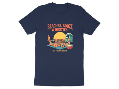 Beaches Booze & Besties T-Shirt | Summer Girls Trip Tee