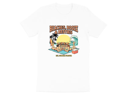 Beaches Booze & Besties T-Shirt | Summer Girls Trip Tee
