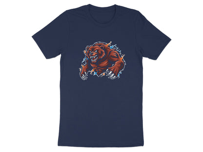 Grizzly Bear Angry Mascot Splatter T-Shirt