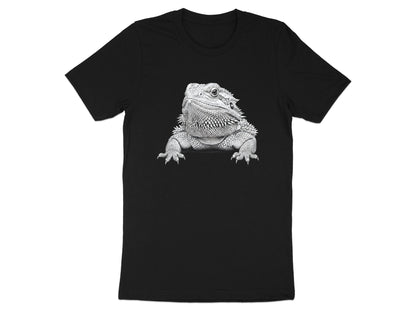 Detailed Bearded Dragon Reptile Pencil Sketch Tee