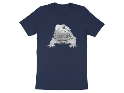 Detailed Bearded Dragon Reptile Pencil Sketch Tee