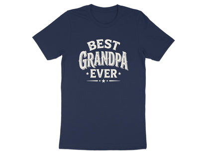 Best Grandpa Ever Bold Varsity Typography Tee
