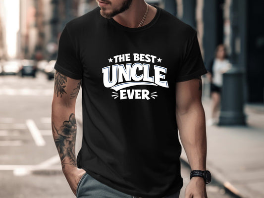 Best Uncle Ever Vintage Graphic Tee - Classic Sibling Gift