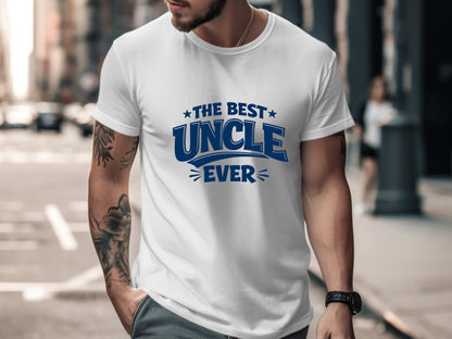 Best Uncle Ever Vintage Graphic Tee - Classic Sibling Gift