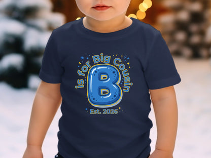 B is for Big Cousin Sibling Announcement Tee