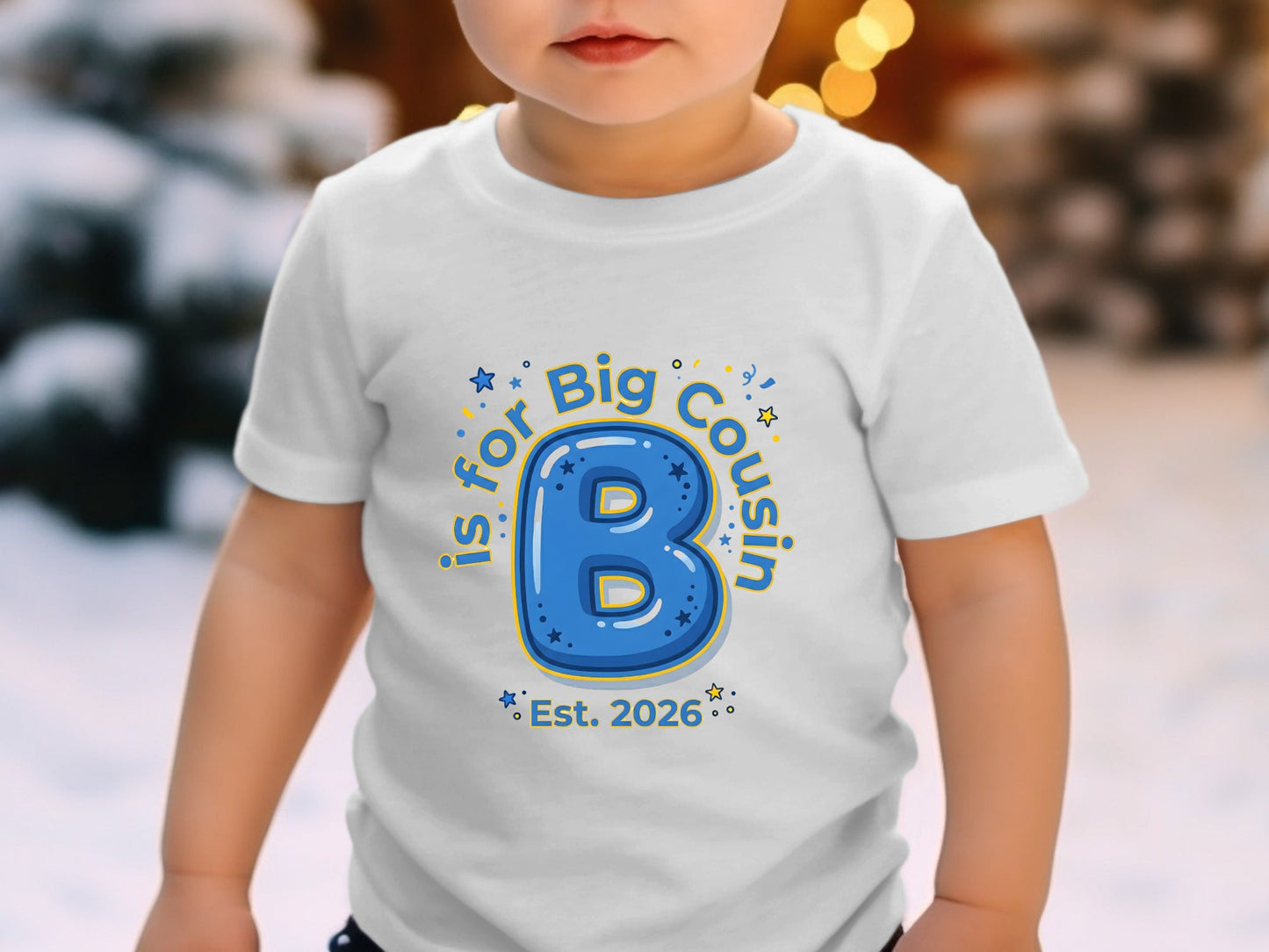 B is for Big Cousin Sibling Announcement Tee