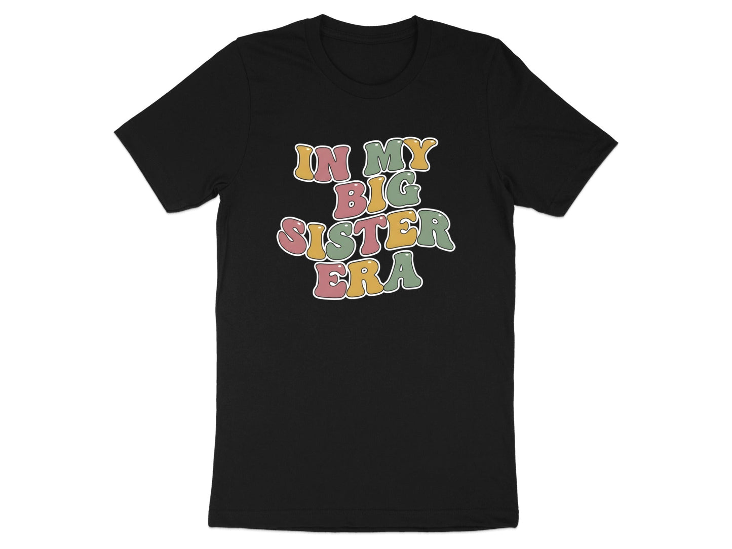 In My Big Sister Era Retro Tee - Groovy Varsity Sibling Shirt