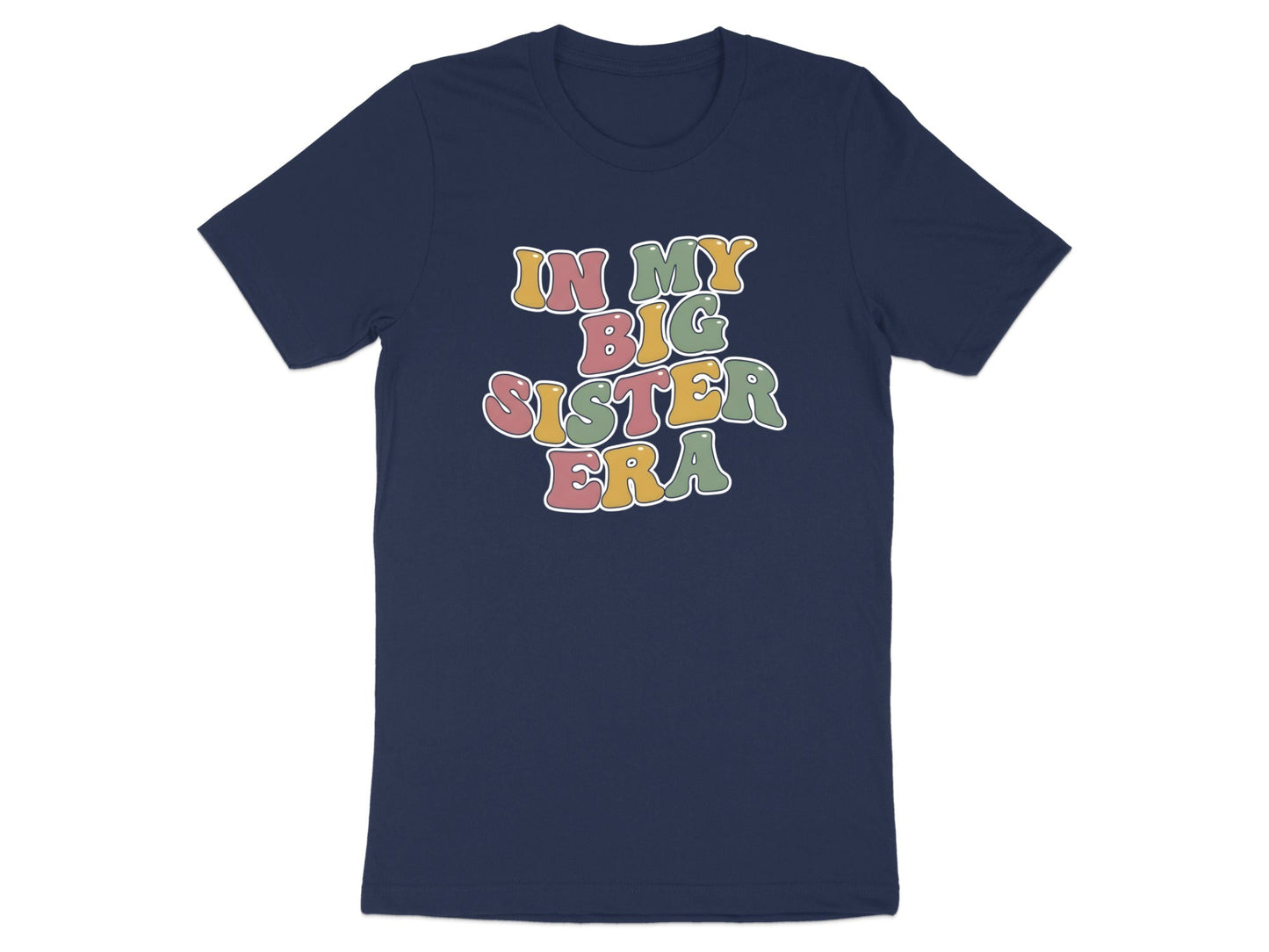 In My Big Sister Era Retro Tee - Groovy Varsity Sibling Shirt