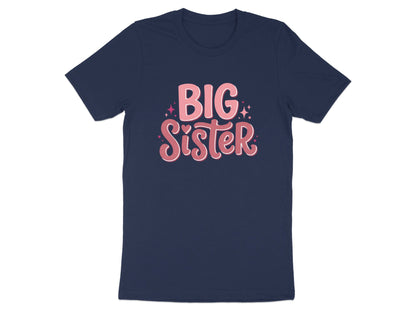 Big Sister Retro Pink Typography Graphic Tee