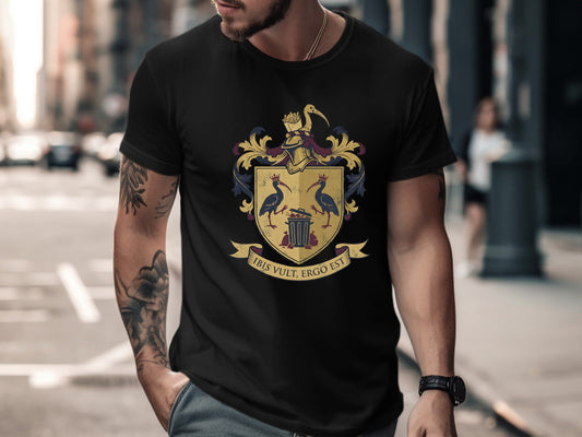 Australian Ibis Heraldic Crest T-Shirt | 'Ibis Vult' Funny Tee