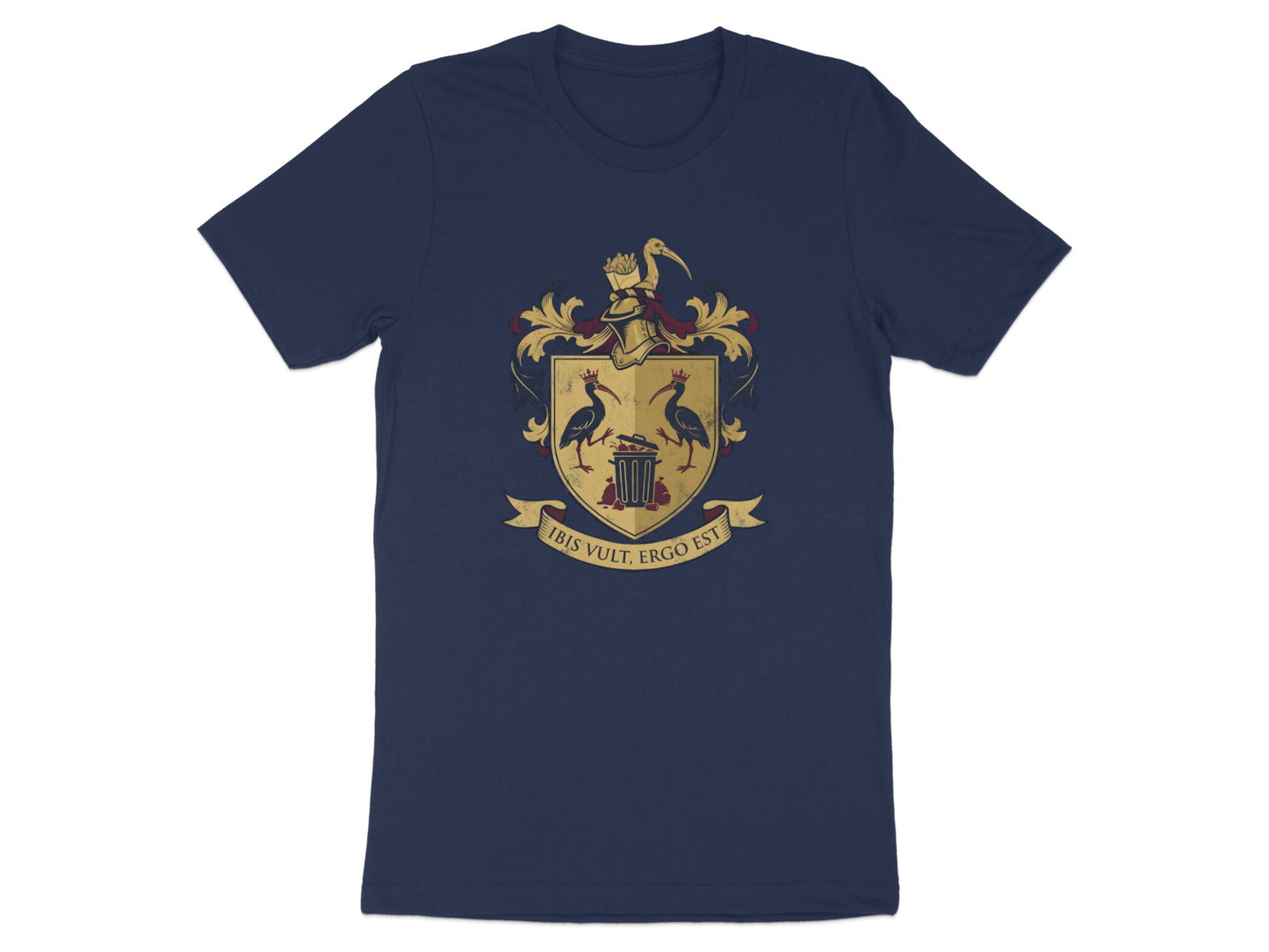 Australian Ibis Heraldic Crest T-Shirt | 'Ibis Vult' Funny Tee