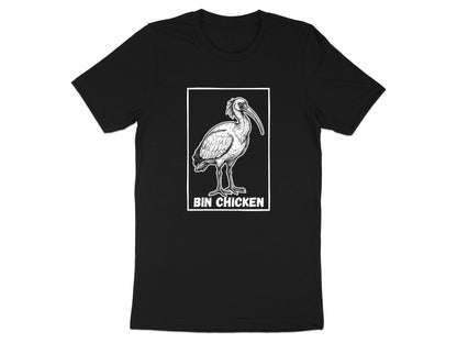 Minimalist Bin Chicken Sketch T-Shirt | Australian Ibis Art