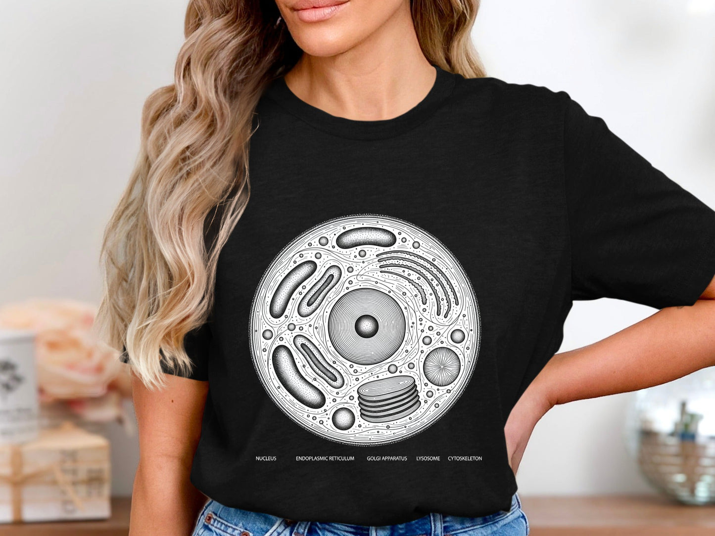 Biological Animal Cell Diagram T-Shirt - Science & Education