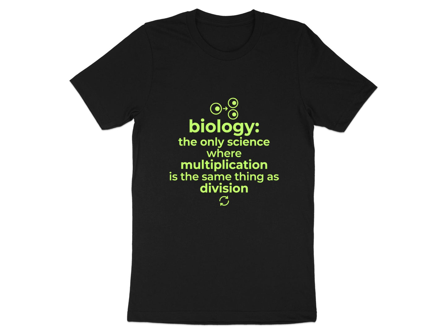 Biology Multiplication Division Pun T-Shirt - Funny Science Tee